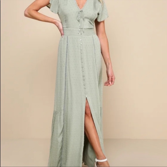 Lulus Completely In Love Sage Green Dress - Picture 3 of 6